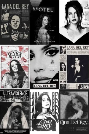 Lana Del Rey   Poster Set 9 Adet 10x15cm