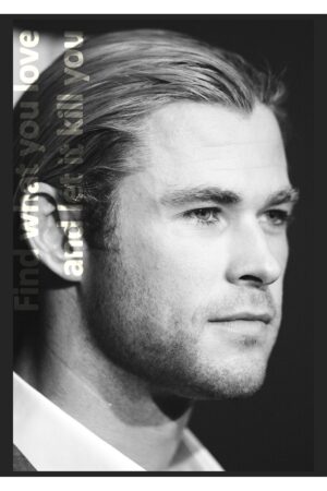 Poster Chris Hemsworth - Thor Kuşe Kalın