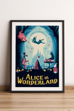 Kağıt Poster Alice Harikalar Diyarında Retro Vintage - Kuşe