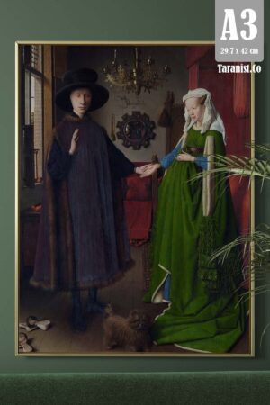 Kağıt Poster Arnolfini'nin Evlenmesi-jan Van Eyck Ünlü Tablolar - Kuşe