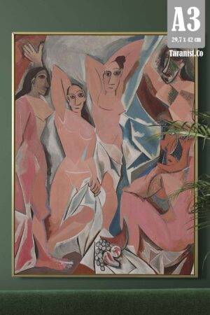 Kağıt Poster Avignonlu Kızlar Pablo Picasso - Ünlü Tablolar - Kuşe