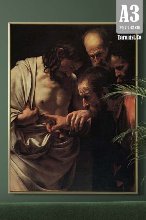 Kağıt Poster Caravaggio Aziz Thomas'ın Şüphesi-ünlü Tablolar - Kuşe