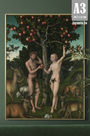 Kağıt Poster Cranach Adem Ve Havva - Ünlü Tablolar - Kuşe