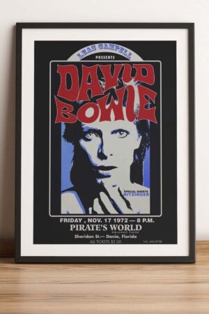 Kağıt Poster David Bowie Portre Kuşe Kalın