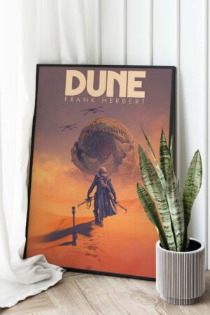 Kağıt Poster Dune Çöl Gezegeni Frank Herbert Kuşe
