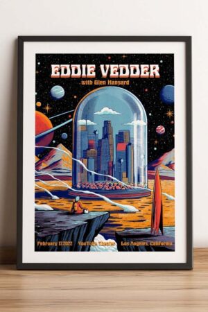 Kağıt Poster Eddie Vedder Kuşe