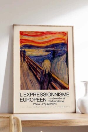 Kağıt Poster Edvard Munch Çığlık Kuşe
