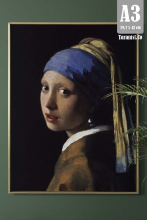 Kağıt Poster Inci Küpeli Kız Johannes Vermeer Kuşe