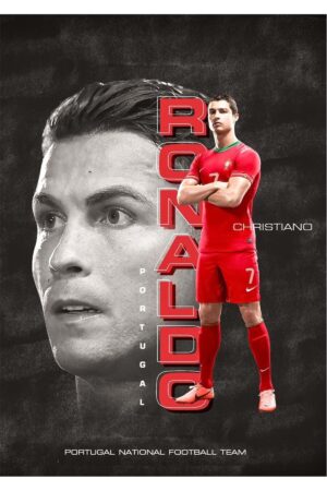 Poster Christiano Ronaldo Kuşe Kalın