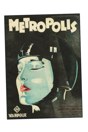 Poster - Metropolis Film Posteri - Siyah Beyaz Klasik Sinema