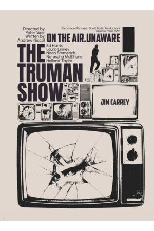 Poster - The Truman Show TV - Retro Film Posteri