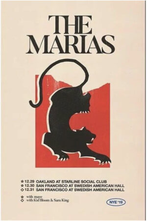 Poster - The Marías Band - Indie Music Aesthetic Kalın Kuşe Kağıt