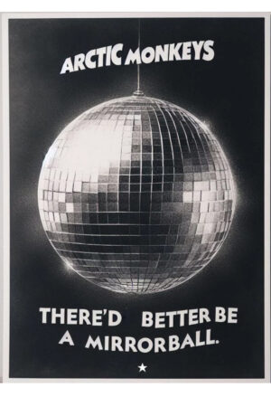 Poster - Arctic Monkeys Disco Ball - Indie Music Kalın Kuşe Kağıt