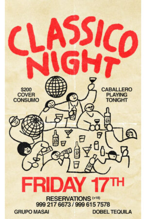 Poster - Classico Night Disco - Retro Caballero Party Illustration