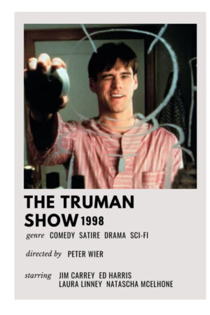 Poster - Jim Carrey The Truman Show - Vintage Movie Poster