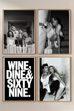 Poster - Sex and he City Carrie Kate Moss Set 4 Adet