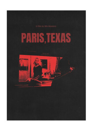 Poster - Paris Texas Film Posteri - Kırmızı Dram Sanatı
