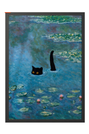 Kağıt Poster - Kedi Posteri Cat Kedzilla Kedi İllüstrasyonu Kediseverlere