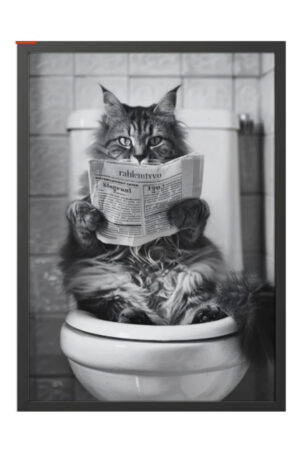 Kağıt Poster - Kedi Posteri Cat Kedzilla Kedi İllüstrasyonu Kediseverlere