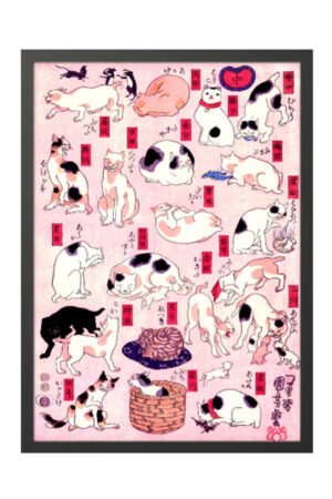 Kağıt Poster - Kedi Posteri Cat Kedzilla Kedi İllüstrasyonu Kediseverlere