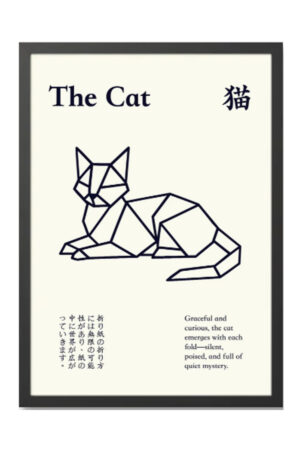 Kağıt Poster - Kedi Posteri Cat Kedzilla Kedi İllüstrasyonu Kediseverlere