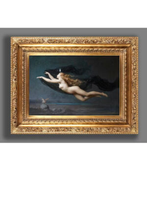 Poster - Auguste Raynaud Gece Tanrıçası Yağlıboya Figür - Sanat Posteri