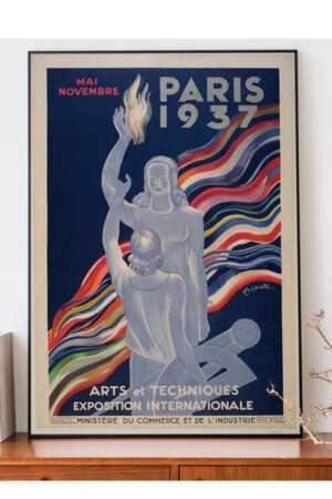 Poster - Paris 1937 Art Deco Tasarım - Vintage Poster