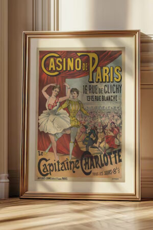 Poster - Casino de Paris Vintage Afiş - Retro Duvar Posteri