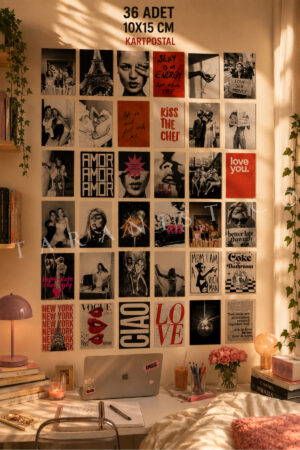 Poster - Sex And The City Kate Moss IT GIRL Disko 90'lar Kartpostal Seti Girl Power Pinterest Dekor